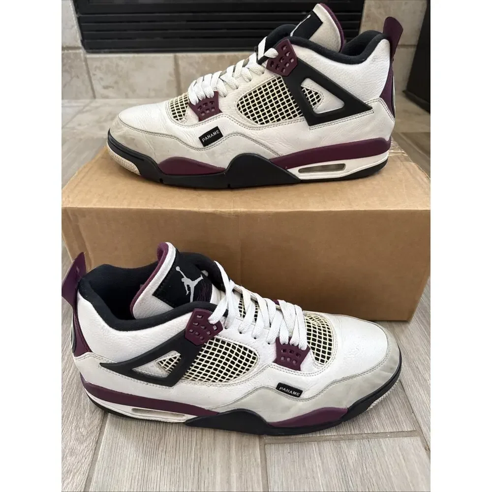 Size 14 - Air Jordan 4 Retro PSG Paris Saint-Germain CZ5624-100 Bordeaux